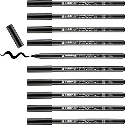 Afbeelding van Brushpen edding 4200 porselein zwart