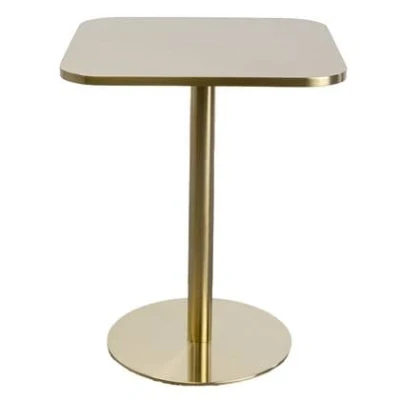 Afbeelding van Eettafel Julie 60x60cm goud Kare Design