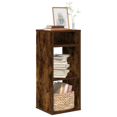 Afbeelding van vidaXL Boekenkast 34x31x80 cm bewerkt hout gerookt eikenkleurig