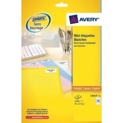 Afbeelding van Avery L7653 25, Wit, Zelfklevend printerlabel, A4, Papier, Laser, Permanent