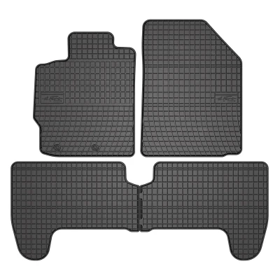 Afbeelding van FROGUM 0803 Vloermatset Rubber voor en achter 4 zwart Op maat gemaakt TOYOTA: Yaris II Hatchback