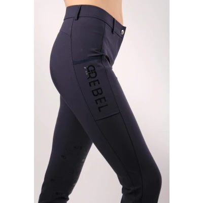 Image de Montar Pantalon d&#039;Équitation Echo Rebel Prise de Genou Gris 34
