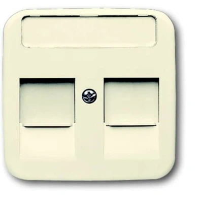 Afbeelding van Busch Jaeger inbouw inzetplaat 2x Modular Jack