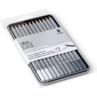 Afbeelding van Winsor&amp;Newton Studio Collection Medium Grafiet Potloden