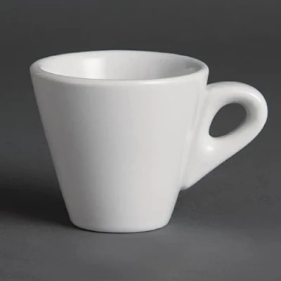 Image de Tasses à espresso coniques blanches 60ml Olympia Vendues par 12 Porcelaine