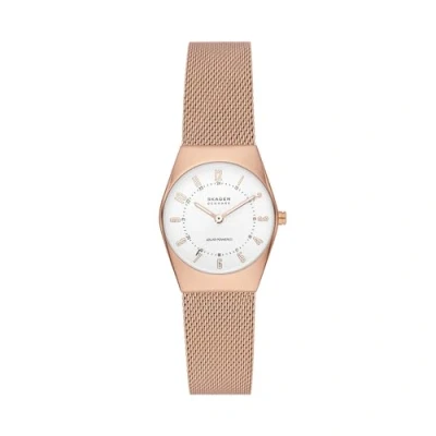 Afbeelding van Skagen Grenen Lille Solar Powered Horloge Rose goldcoloured, Dames, Maat: One Size, gold coloured