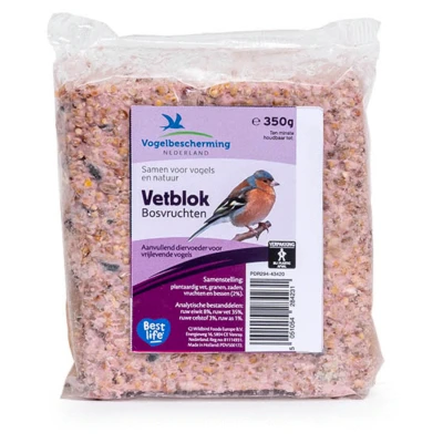 Afbeelding van Wildbird Vbn Vetblok Bosvruchten Tuinvogelvoer 11.5x10x3 cm 350 g