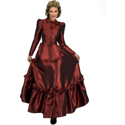 Afbeelding van Kostuums voor Volwassenen My Other Me Saloon Rood M/L (4 Onderdelen)