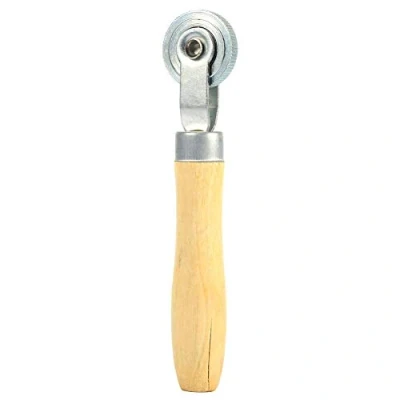 Afbeelding van Keenso Bandenreparatietool met houten handvat voor reparatie van pechsteek buis ventiel gereedschapsset gereedschap band roller