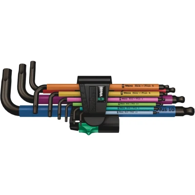Afbeelding van Wera multicolour inbussleutelset 9 delige 1,5 10mm
