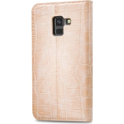 Afbeelding van Mobilize Premium Gelly Book Case Samsung Galaxy A8 2018 Alligator Coral Pink