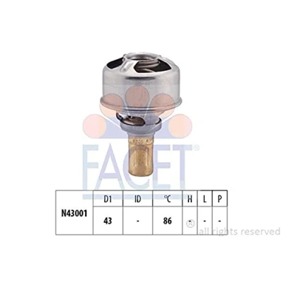 Afbeelding van FACET 7.8247 Thermostaat, koelvloeistof 86C 43mm Made in Italy OE Equivalent Zonder pakking RENAULT: 19 I Hatchback