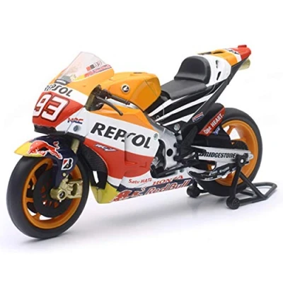 Afbeelding van NewRay Miniatuur replica Moto Repsol Honda Team RC 215 van de bestuurder merk nr. 93 Collectie en speelmodel voor motorfans Geschikt kinderen vanaf 8 jaar