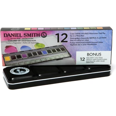 Afbeelding van Daniel Smith Watercolour Half Pan Box &quot;Colours of Inspiration&quot; with 12 Pans