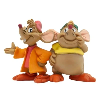 Afbeelding van Disney Speelfiguurtje Guus &amp; Jacques Assepoester Muisjes Bullyland 5 cm