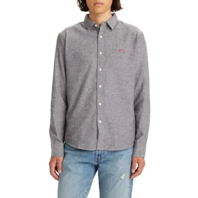 Image de Levi&#039;s Chemise à manches longues pour homme Battery Housemark Slim, Agate noire, XS