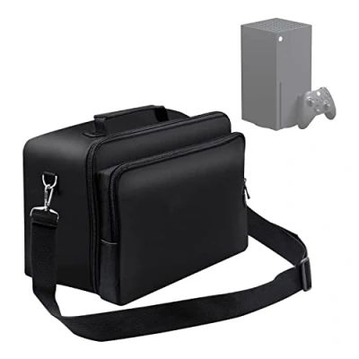 Afbeelding van Mcbazel Beschermhoes voor Xbox Series X, draagtas X console, controller, kabels en andere accessoires, zwart, reisetui, zwart., reiskoffer