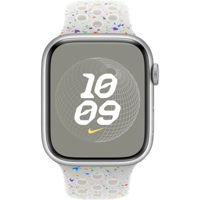 Afbeelding van Apple 41MM NIKE Sport BAND S/M Horloge accessoires silvercoloured, Maat: One Size, Silver coloured