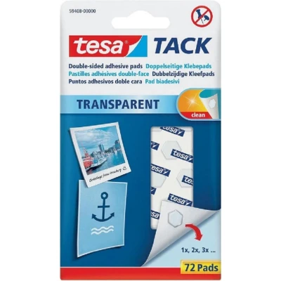 Afbeelding van Tesa Tack kleefpads, blister met 72 pads kleefpads