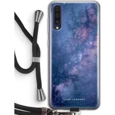 Afbeelding van hoesje met Koord geschikt voor Samsung Galaxy A50 Nebula Telefoonhoesje Zwart Bescherming aan alle Kanten en Over de Schermrand