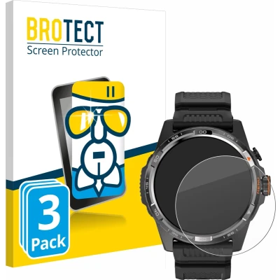 Afbeelding van BROTECT Screenprotector voor Mobvoi Ticwatch Atlas Folie Beschermfolie Beschermglas transparant (3 Stuks)