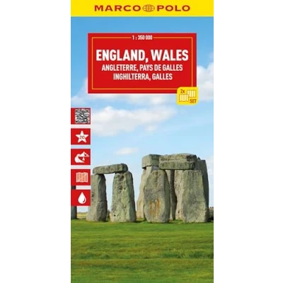 Afbeelding van Marco Polo Wegenkaart Engeland / Wales 2k set