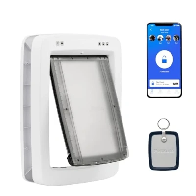 Afbeelding van PetSafe® SmartDoor Connected huisdierenluik wit (maat L) Hondenaccessoires