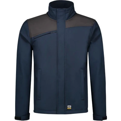 Afbeelding van Tricorp 402021 Softshell Bicolor Naden Inkt/Donkergrijs