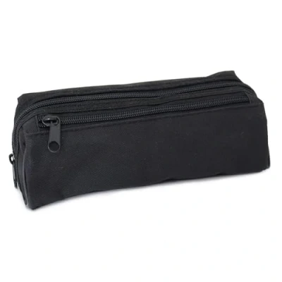 Afbeelding van Mode stationery etui, schooletui, grote etui voor meisjes, jongens, tieners, kinderen, studenten en volwassenen. Verkrijgbaar in zwart, capaciteit.