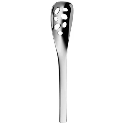 Afbeelding van WMF Nuova Serveerlepel, geperforeerd, 16 cm, olijflepel, caplepel, van gepolijst Cromargan roestvrij staal, vaatwasmachinebestendig