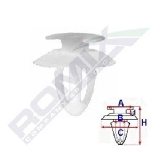 Afbeelding van ROMIX A15054 Clip MERCEDES BENZ: SL Convertible, E Class Saloon, Sprinter 4 T Van
