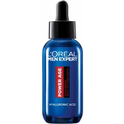 Afbeelding van L&#039;Oreal Paris Men Expert Power Age Serum Hyaluronzuur Gezichtsserum tegen Rimpels voor Mannen de rijpere, droge en doffe huid 30 ml