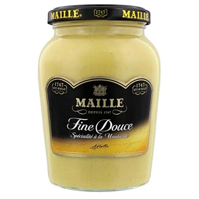 Afbeelding van Maille Mosterdspecialiteit, fijn, zacht, 370 g, 4 stuks