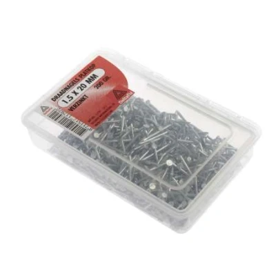 Afbeelding van Deltafix Draadnagels Platkop 1.5x20mm Verzinkt 200 Gr.