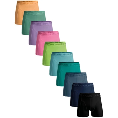 Afbeelding van Muchachomalo 10 PACK Boxerbriefs, Heren, Maat: 4XL, Black blue green pink purple orange