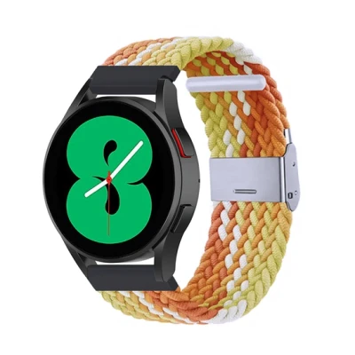 Afbeelding van Braided nylon bandje Geel / oranje Xiaomi Mi Watch S1 Pro Active S2