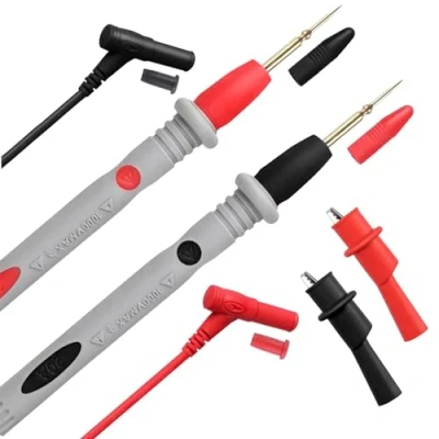 Afbeelding van ULTRICS Testkabel voor multimeter, testdraadset bevat krokodillenklemmen, sondes, U stopcontacten, testpinnen, verlengpennen, testsonde multimeter