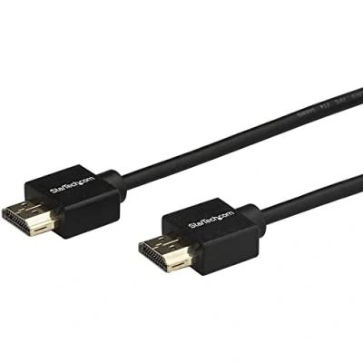 Afbeelding van HDMI Kabel Startech HDMM2MLP 4K Ultra HD 2 m Zwart