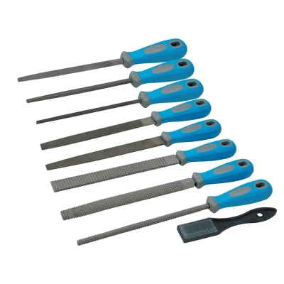 Afbeelding van Silverline Vijl en rasp set 9 delig