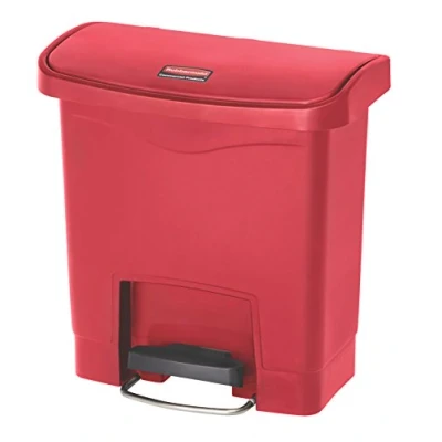 Afbeelding van Rubbermaid Slim Jim Front Step Rood Inhoud: 15 liter
