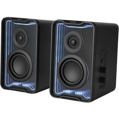 Afbeelding van Edifier QR30 Actieve desktop luidspreker met Bluetooth V5.4, dynamische lichteffecten, 30 W, RMS, zwart