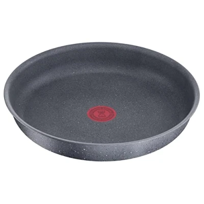 Afbeelding van Lagostina Ingenio Mineris Green braadpan Ø 22 cm van 100% gerecycled aluminium voor gas, oven en inductie met kookweergave, te gebruiken afneembare handgreep
