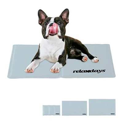Afbeelding van Relaxdays koelmat hond katten &amp; honden verkoelende hondenmat koeldeken met gel 40 x 50 cm