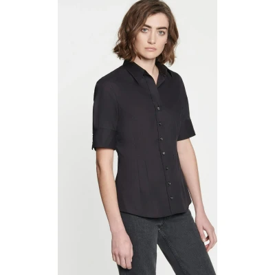 Afbeelding van Seidensticker Business SLIM FIT Overhemdblouse, Dames, Maat: 48, Schwarz