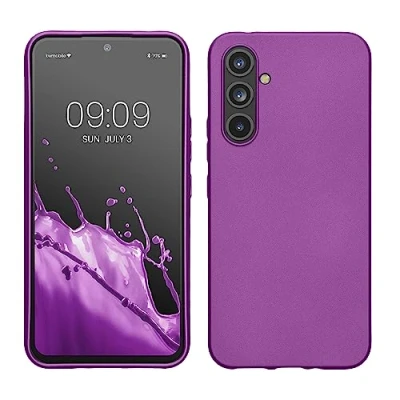 Afbeelding van kwmobile telefoonhoesje geschikt voor Samsung Galaxy A54 5G Hoesje smartphone Back cover in metallic paars