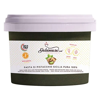 Afbeelding van Dolcincasa com 100% pure Siciliaanse pistachepasta voor gebak, bronsproduct, 250 g