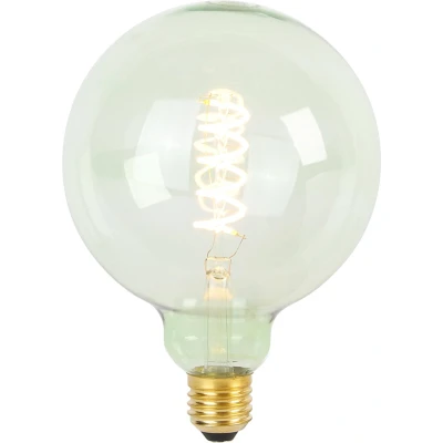 Afbeelding van LUEDD E27 dimbare LED spiraal filament lamp G125 groen 4W 180 lm 1800K