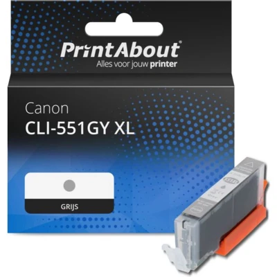 Afbeelding van Huismerk Canon CLI 551GY XL Inktcartridge Grijs Hoge capaciteit