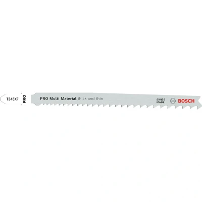 Image de BOSCH 2608634993 Lame de scie sauteuse T 345 XF Progressor pour le bois et métal (3 packs)