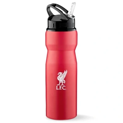 Afbeelding van Liverpool FC Sportfles, 750 ml aluminium sportdop met rietje, officiële accessoires